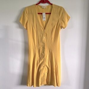NWT LA Hearts by PACSUN Yellow Button Down Summer Dress S